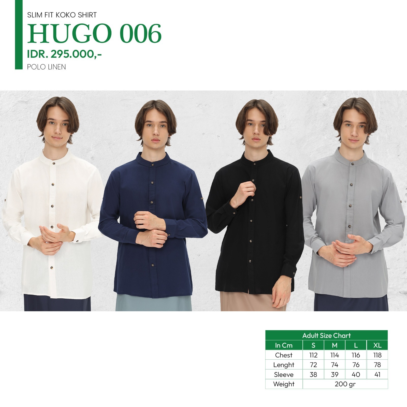 Tatuis Baju Koko Hugo 006 Dewasa