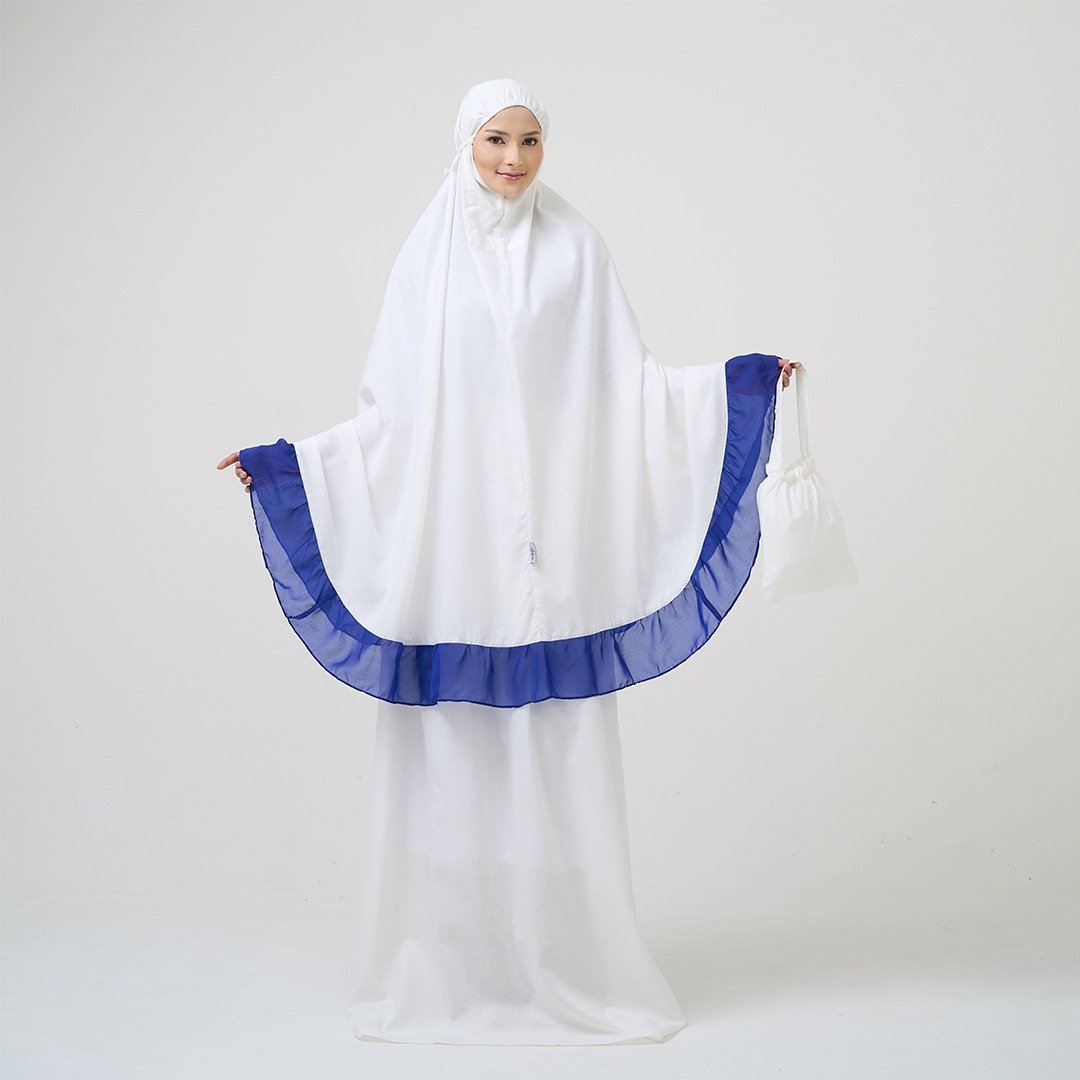 Tatuis Mukena Special Anniversary 16th Dewasa Reguler Broken White Rayon Embossed