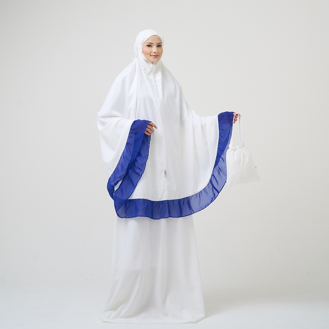 Tatuis Mukena Special Anniversary 16th Dewasa Reguler Broken White Rayon Embossed