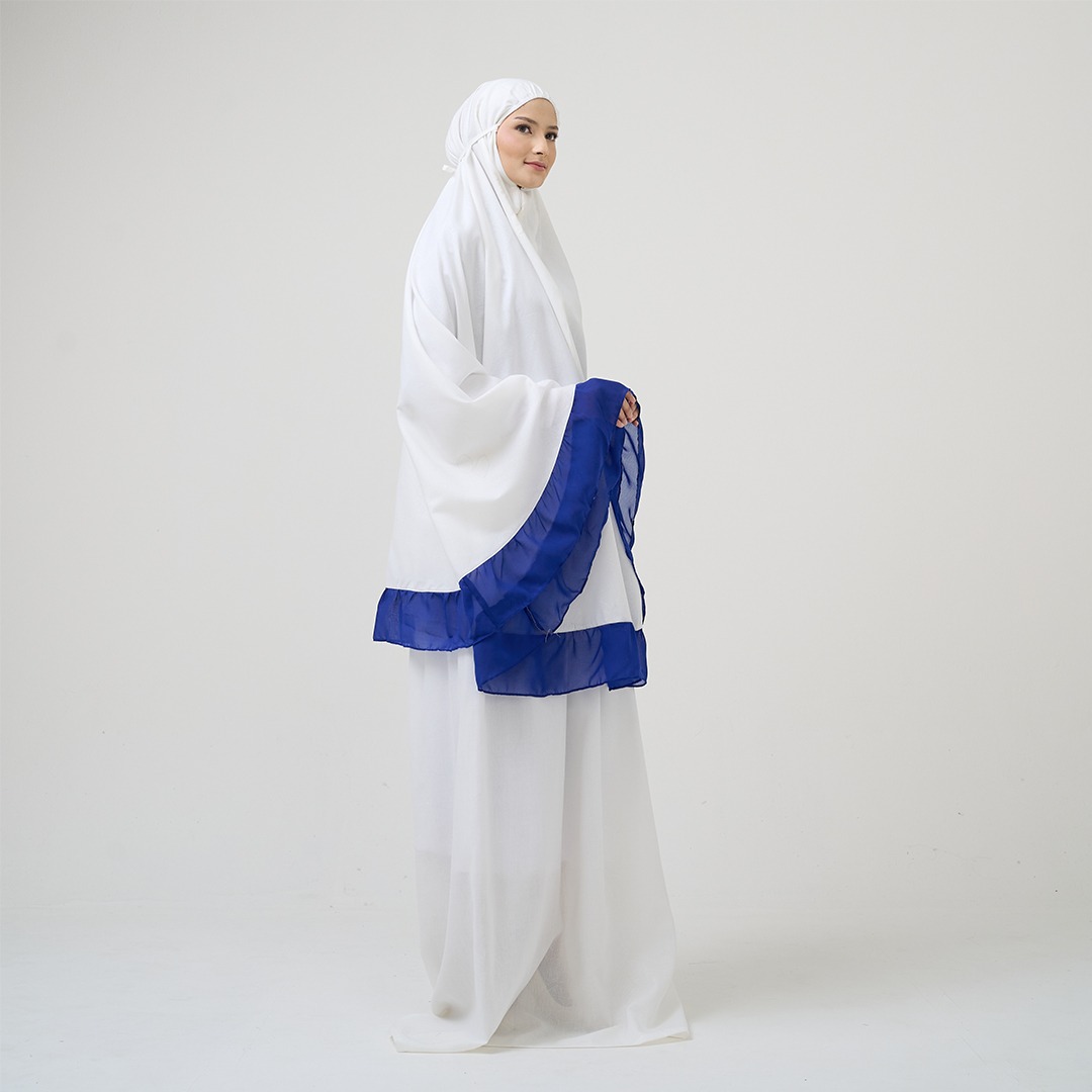 Tatuis Mukena Special Anniversary 16th Dewasa Reguler Broken White Rayon Embossed