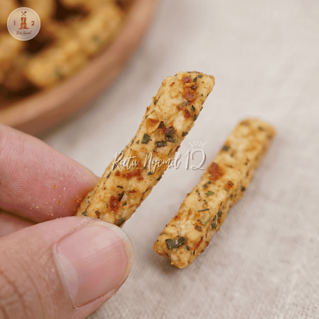 Basreng Stik Cetar Daun Jeruk - Pedas