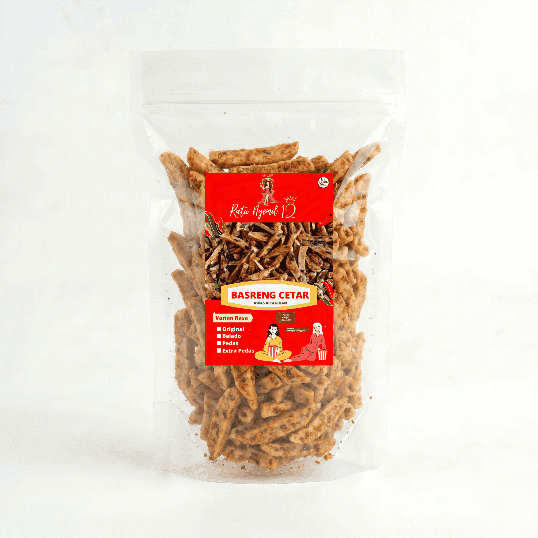 Basreng Stik Cetar Daun Jeruk - Balado