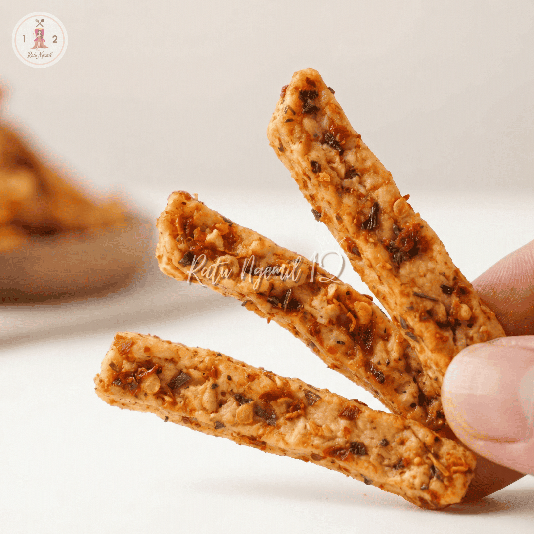 Basreng Stik Cetar Daun Jeruk - Balado