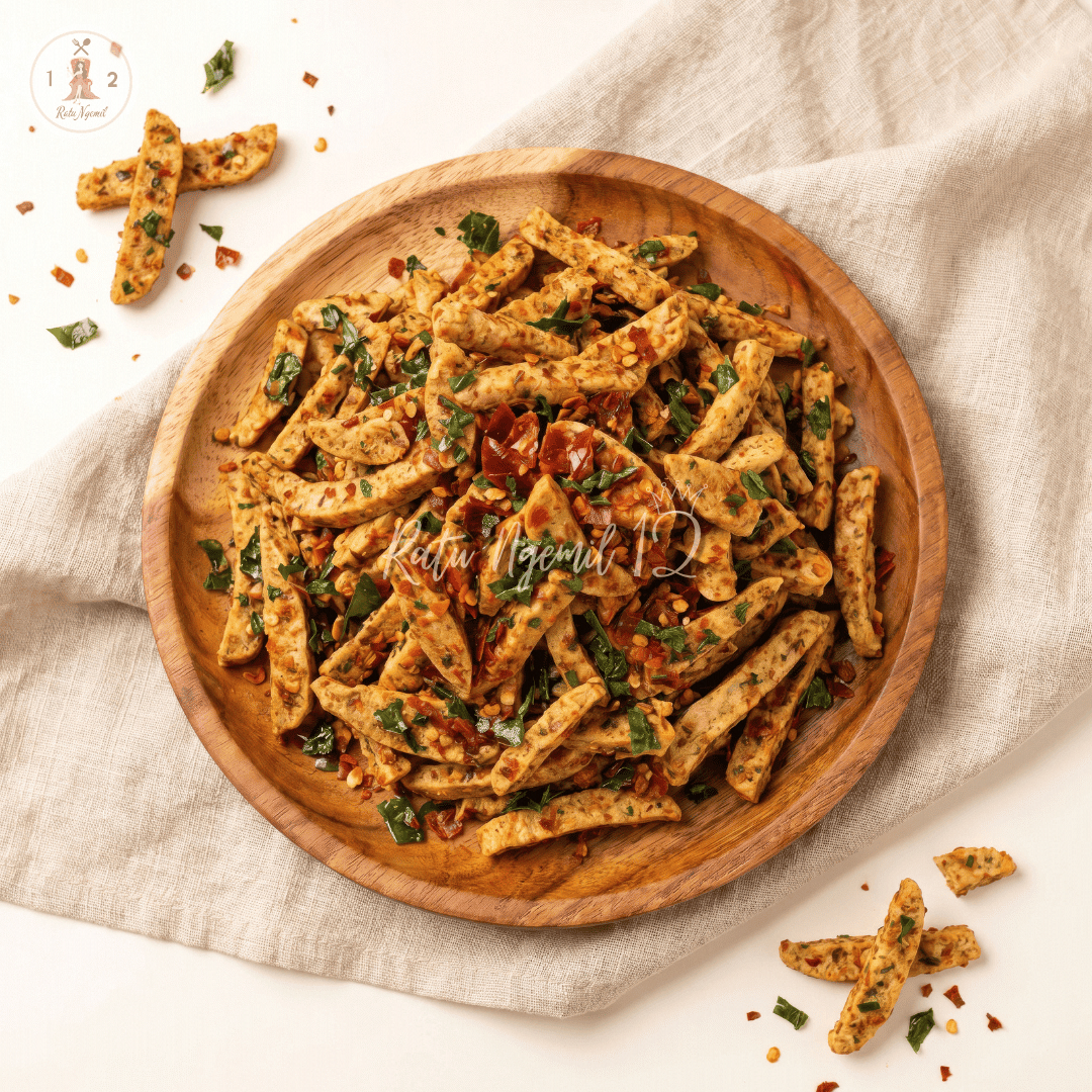 Basreng Stik Cetar Daun Jeruk - Extra Pedas