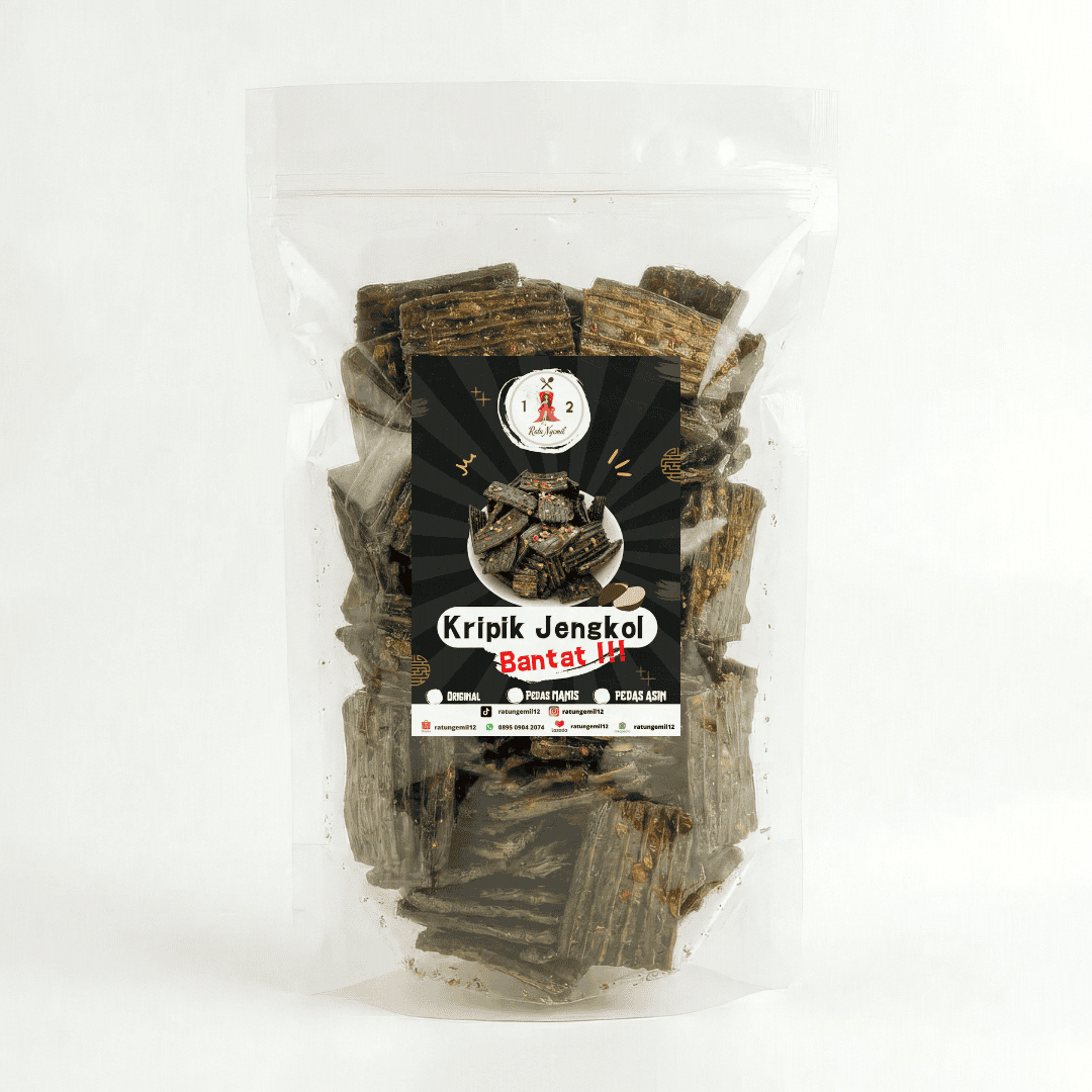 Krupuk Jengkol Bantat Daun Jeruk - Pedas Asin