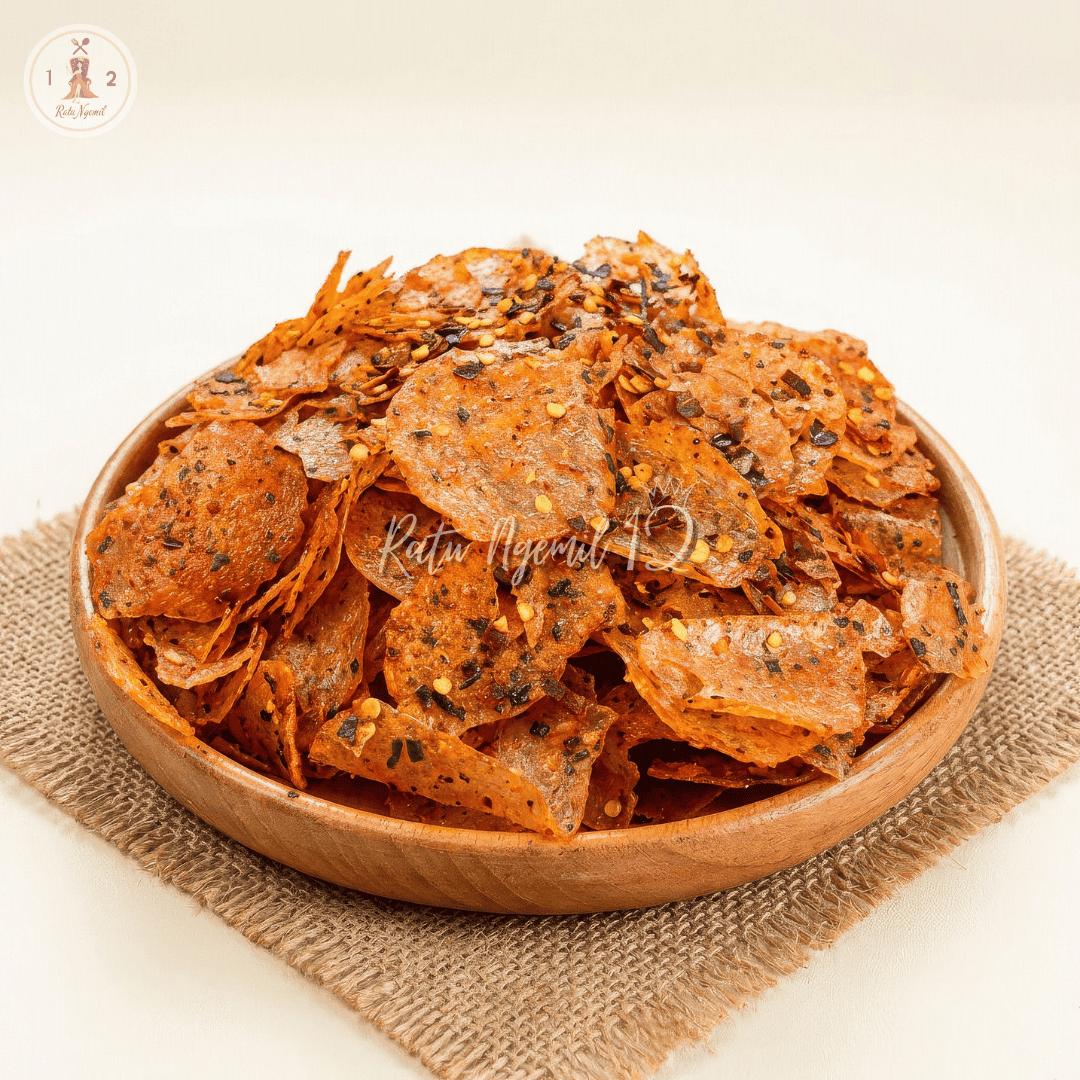 Kripik Kaca Cetar Daun Jeruk - Pedas Manis