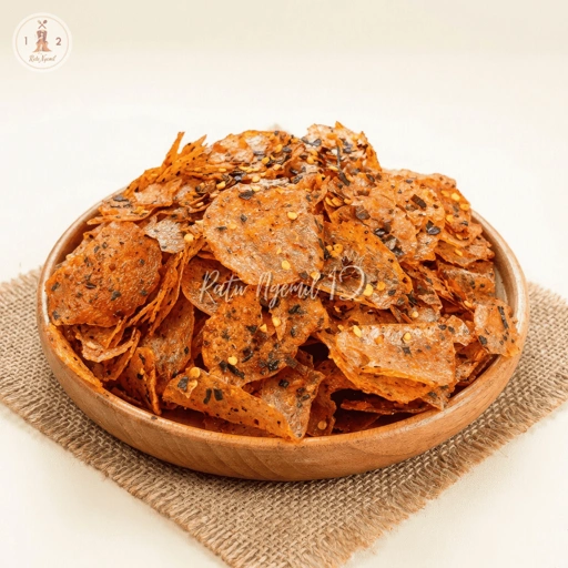 Image of Kripik Kaca Cetar Daun Jeruk - Pedas Manis