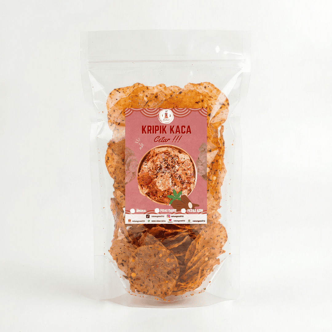 Kripik Kaca Cetar Daun Jeruk - Pedas Manis