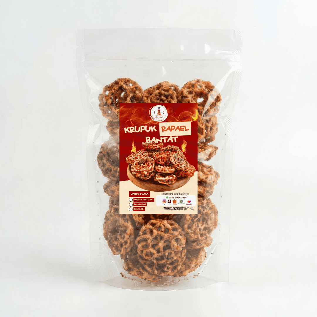 Krupuk Seblak Rapael Bantat Daun Jeruk - Pedas Asin