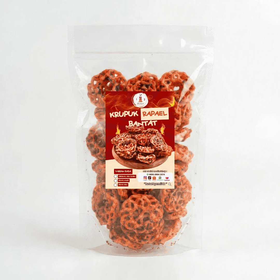 Krupuk Seblak Rapael Bantat Daun Jeruk - Pedas Manis