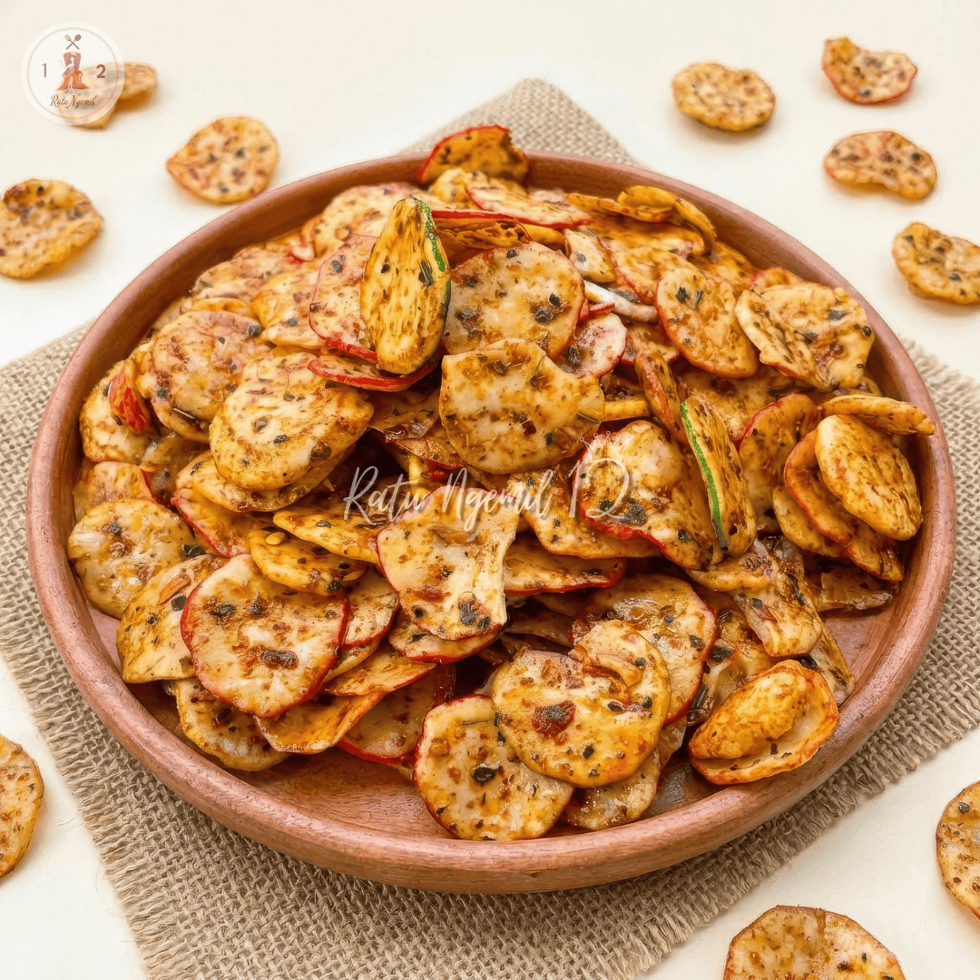 Kripik Seblak Bantat Daun Jeruk - Pedas Asin