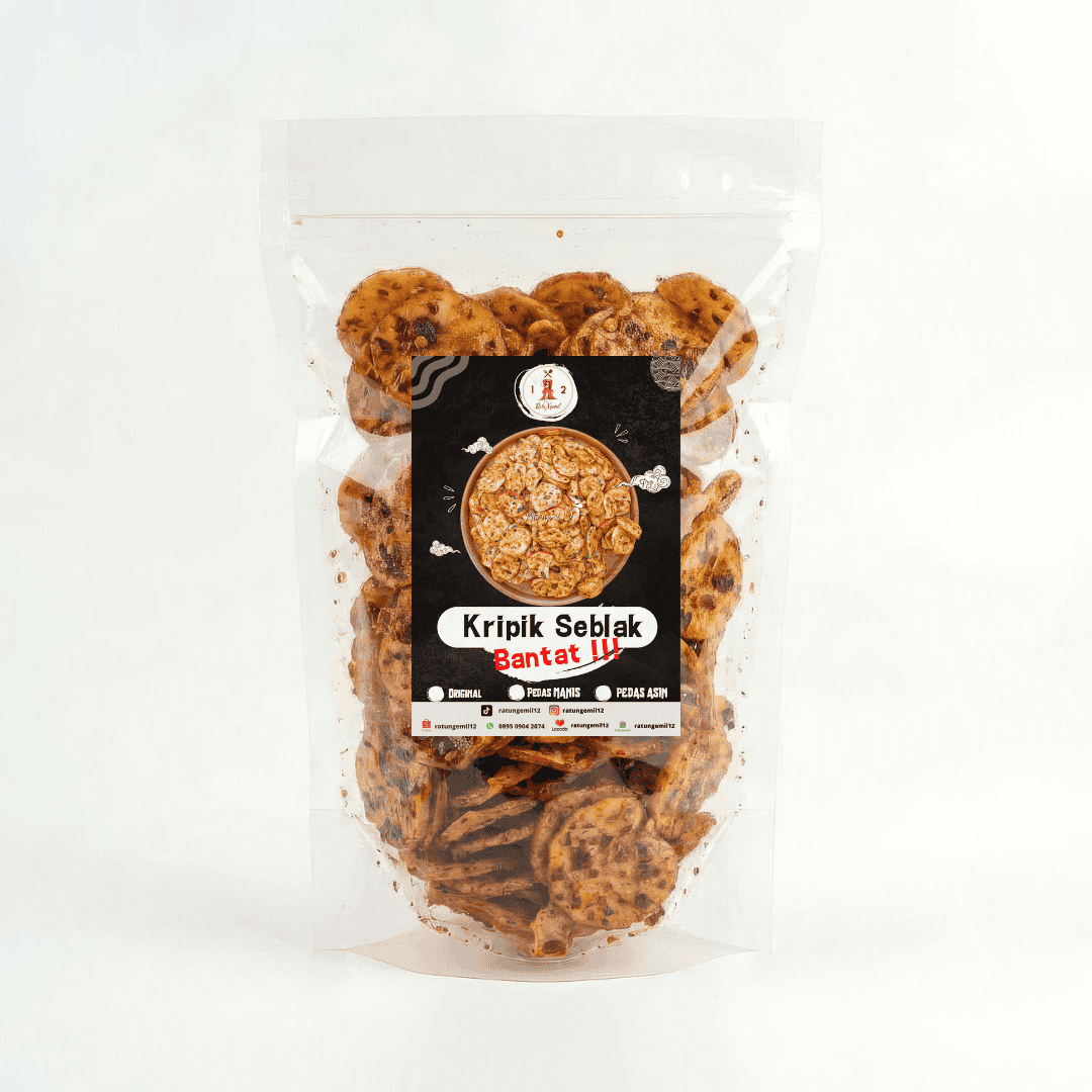Kripik Seblak Bantat Daun Jeruk - Pedas Asin