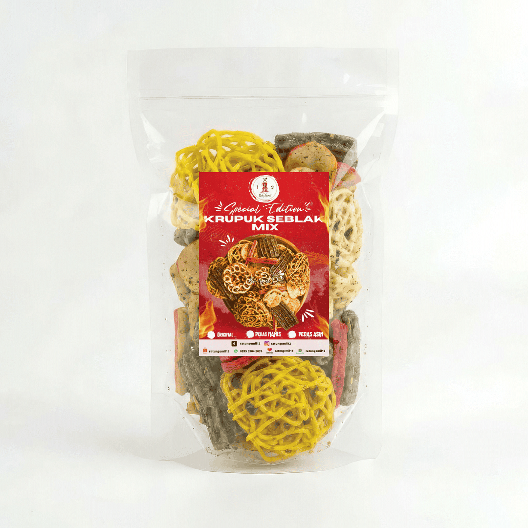 Krupuk Seblak Mix Kering Daun Jeruk - Original