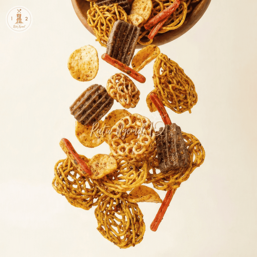 Krupuk Seblak Mix Kering Daun Jeruk - Pedas Asin
