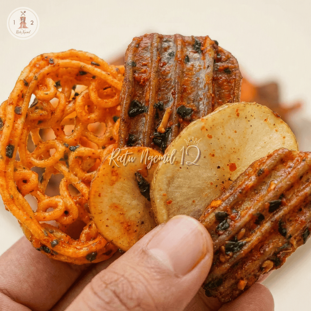 Krupuk Seblak Mix Kering Daun Jeruk - Pedas Manis