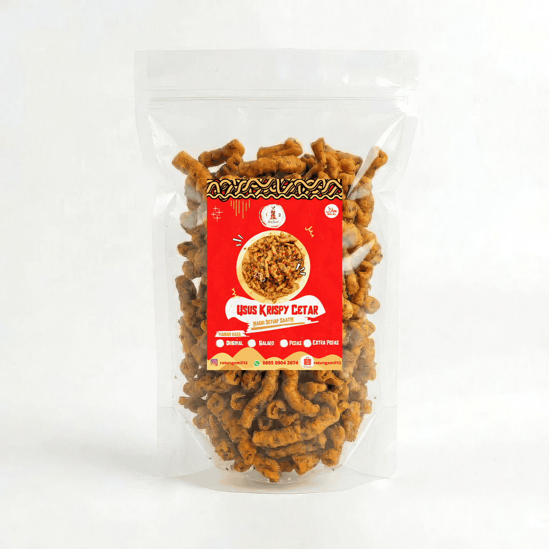 Usus Krispy Cetar - Pedas