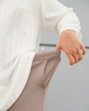Jade Pants - Taupe | Celana Pencil Slimfit Pants Bigsize Jumbo