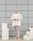 Jade Pants - Warm Grey | Celana Pencil Slimfit Pants Bigsize Jumbo