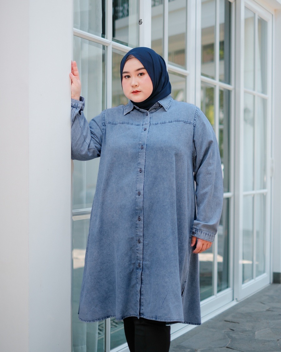Briel Tunik - Snow | Atasan Tunik Bigsize Jumbo