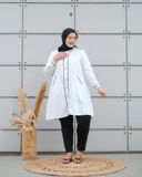 Mikha Tunik - White | Atasan Tunik Bigsize Jumbo