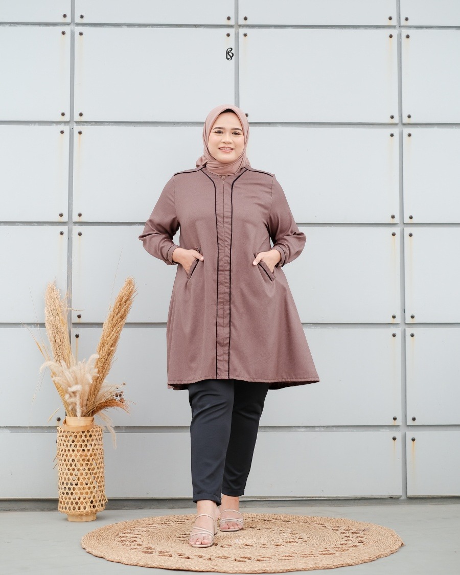 Mikha Tunik - Milo | Atasan Tunik Bigsize Jumbo