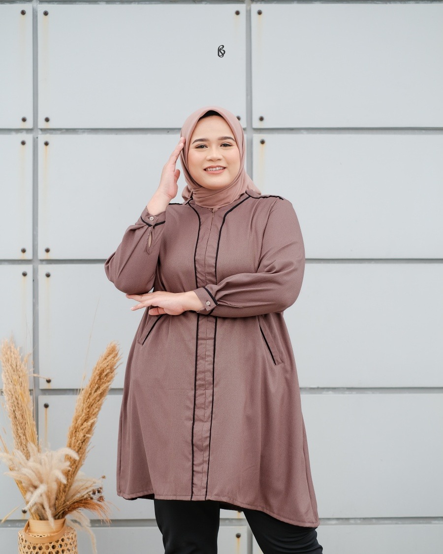 Mikha Tunik - Milo | Atasan Tunik Bigsize Jumbo