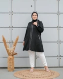 Mikha Tunik - Black | Atasan Tunik Bigsize Jumbo