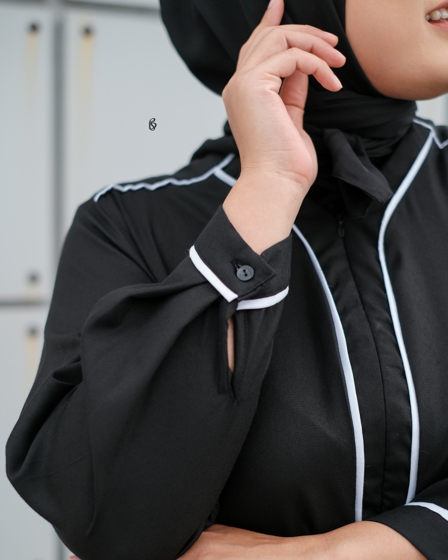 Mikha Tunik - Black | Atasan Tunik Bigsize Jumbo
