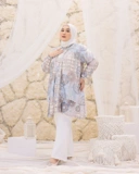 Zetta Tunik - Aqua | Atasan Tunik Bigsize Jumbo