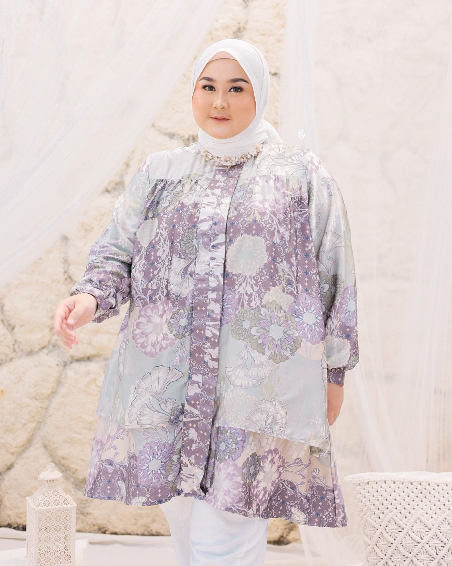 Zetta Tunik - Amethyst | Atasan Tunik Bigsize Jumbo