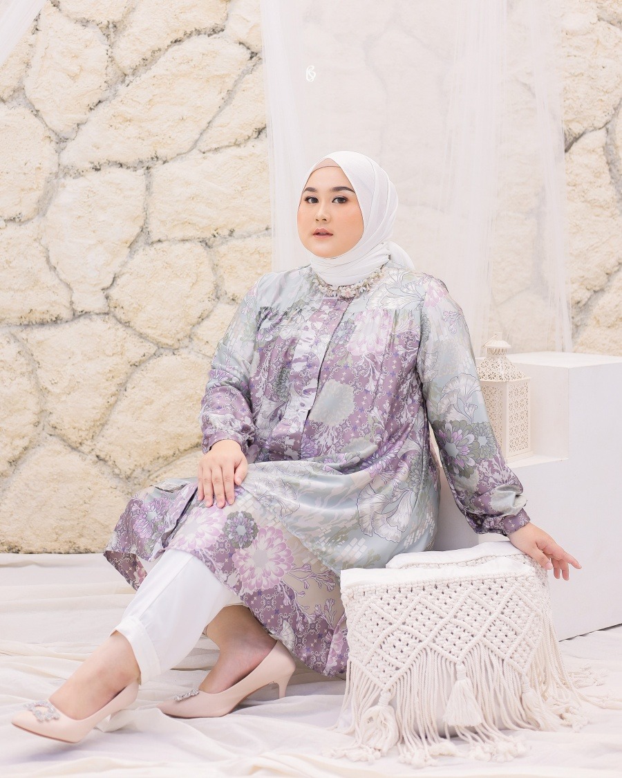 Zetta Tunik - Amethyst | Atasan Tunik Bigsize Jumbo