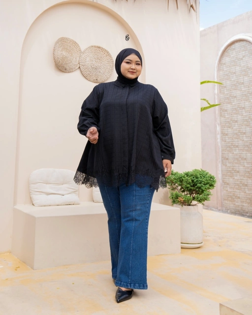 Image of Bibigsize - kalila Blouse | Atasan Blouse Bigsize Jumbo