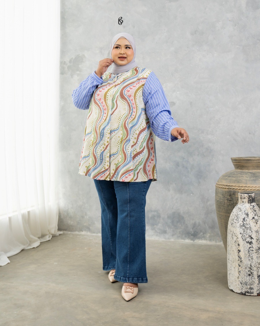 Bibigsize - Amber Blouse | Atasan Blouse Bigsize Jumbo