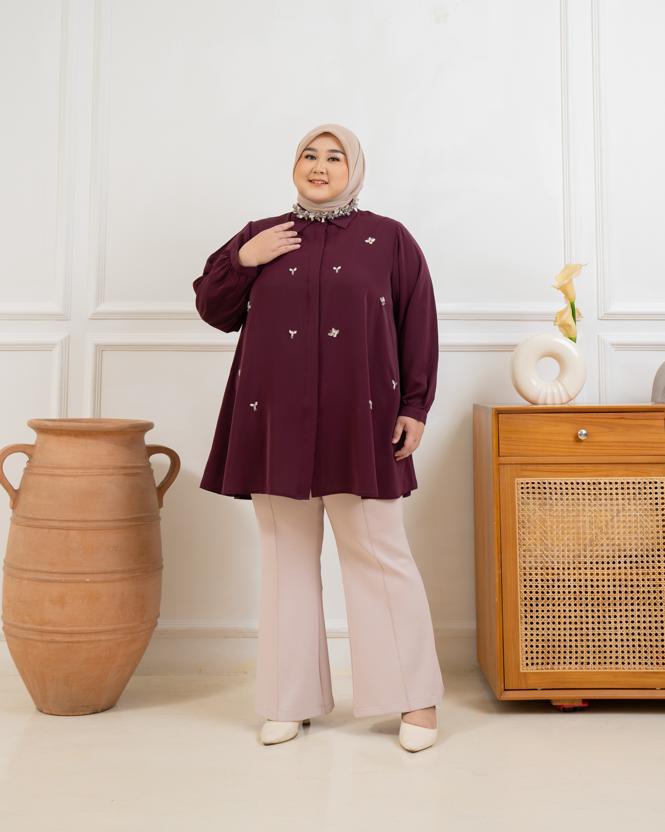 Bibigsize - Rachel Blouse | Atasan Blouse Bigsize Jumbo