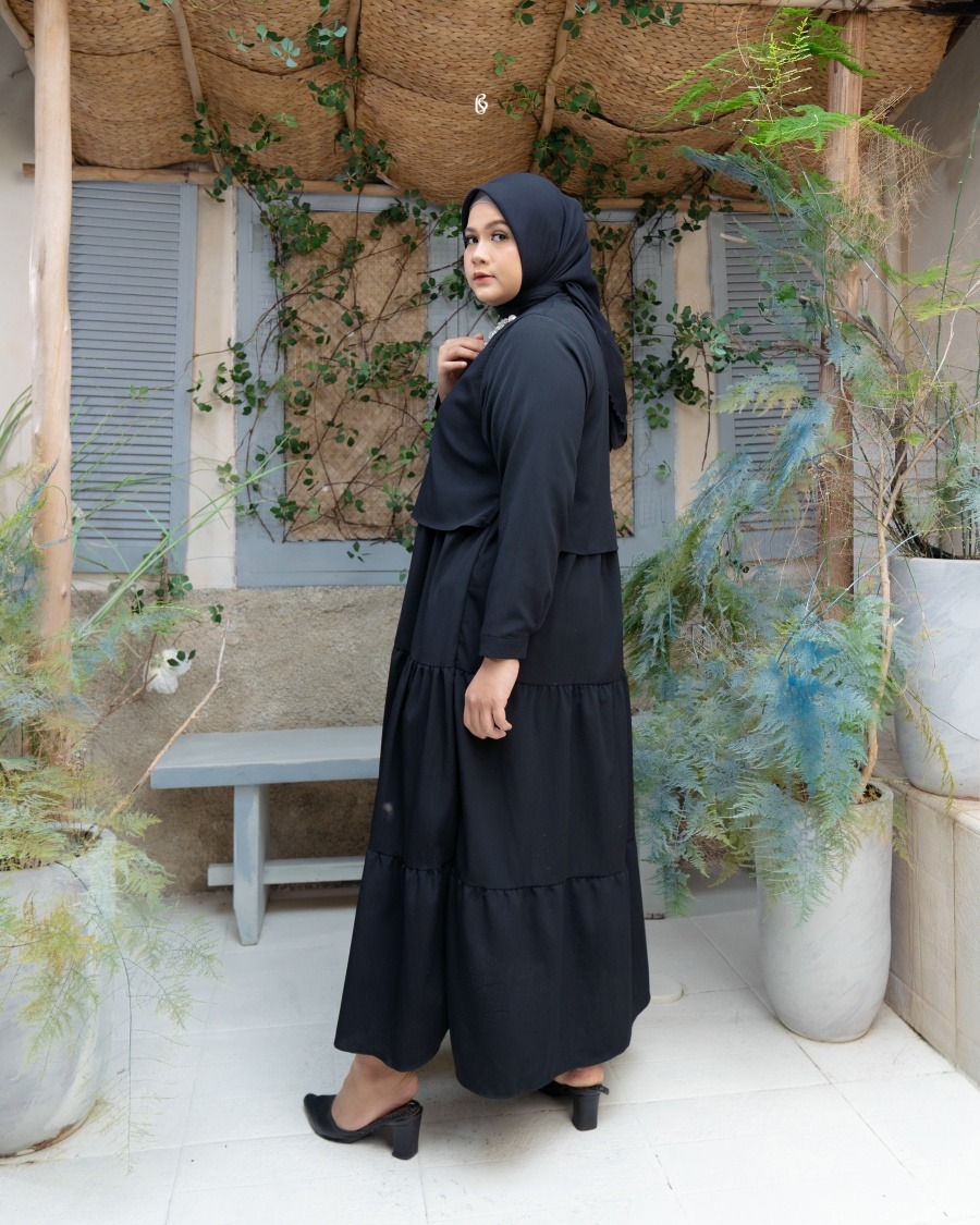 Marwa Dress - Black | Dress Jumbo Big Size