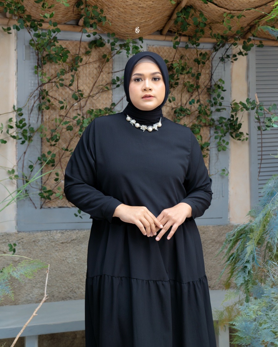 Marwa Dress - Black | Dress Jumbo Big Size