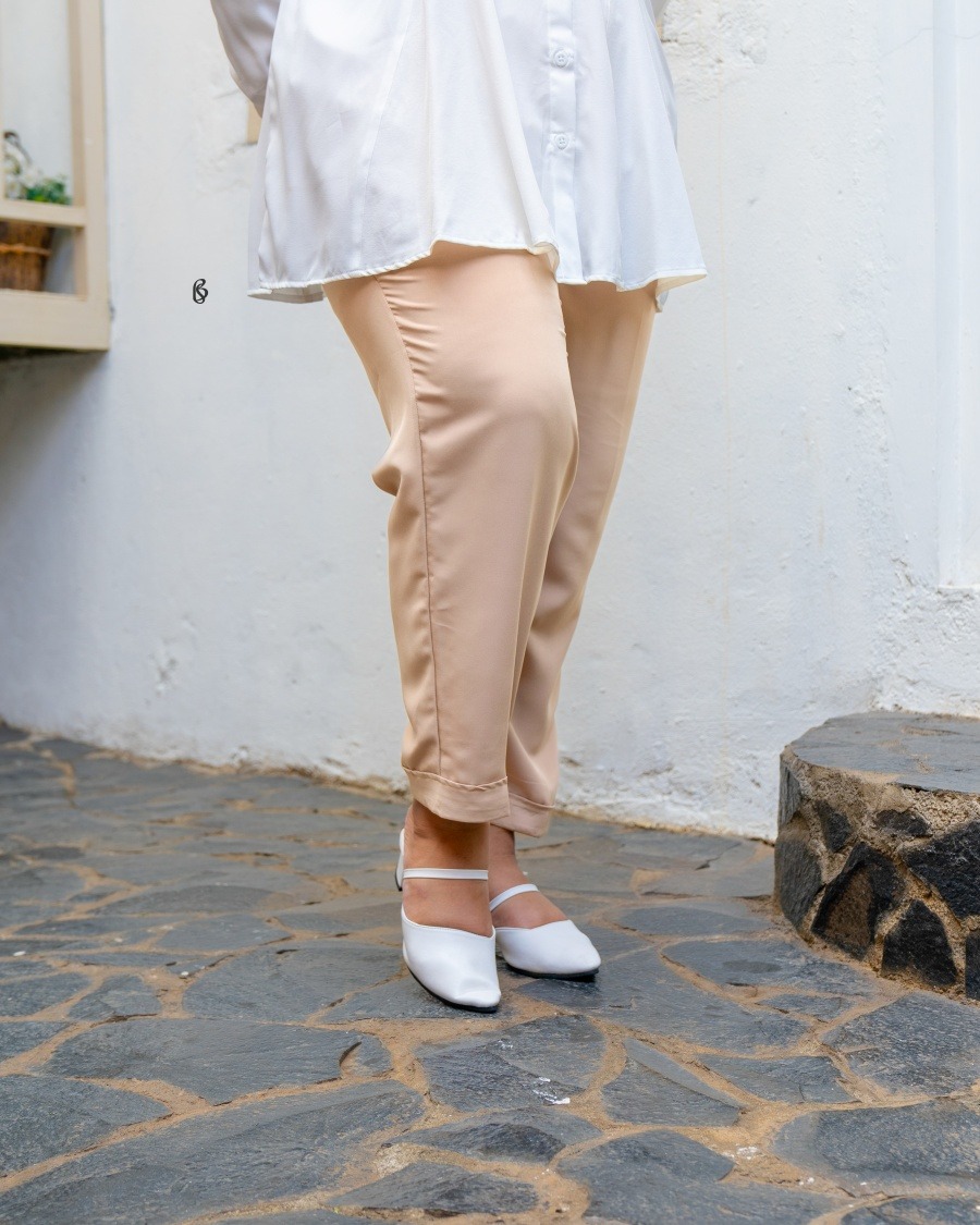 Eve Pants - Latte | Bawahan Celana Ankle Bigsize Jumbo