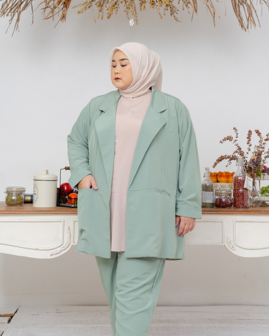 Odelia Blazer - Sea Salt | Blazer Bigsize Jumbo