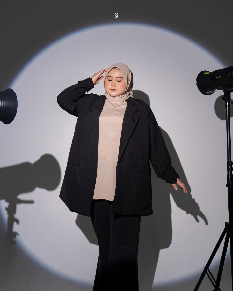Odelia Blazer -  Black | Blazer Bigsize Jumbo