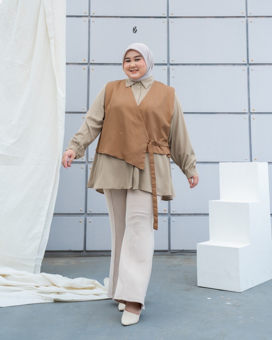 Zea Vest - Caramel | Vest Bibigsize Jumbo