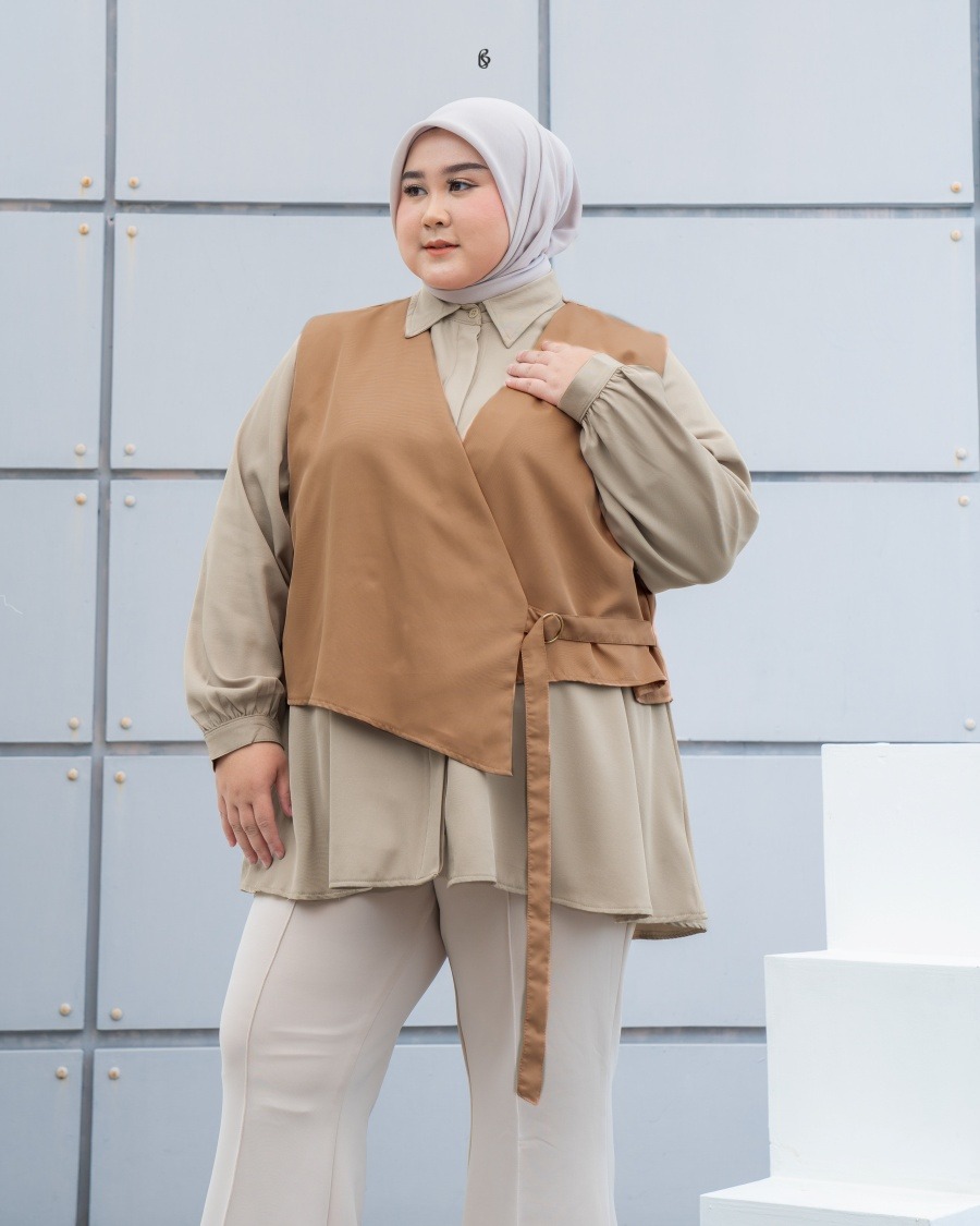 Zea Vest - Caramel | Vest Bibigsize Jumbo