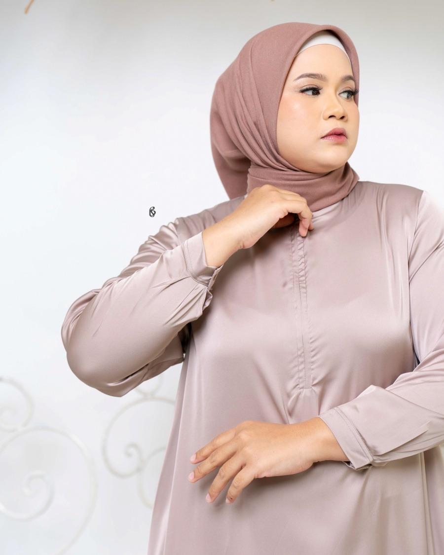 Kinanti Inner - Choco | Inner Dress Bigsize Jumbo