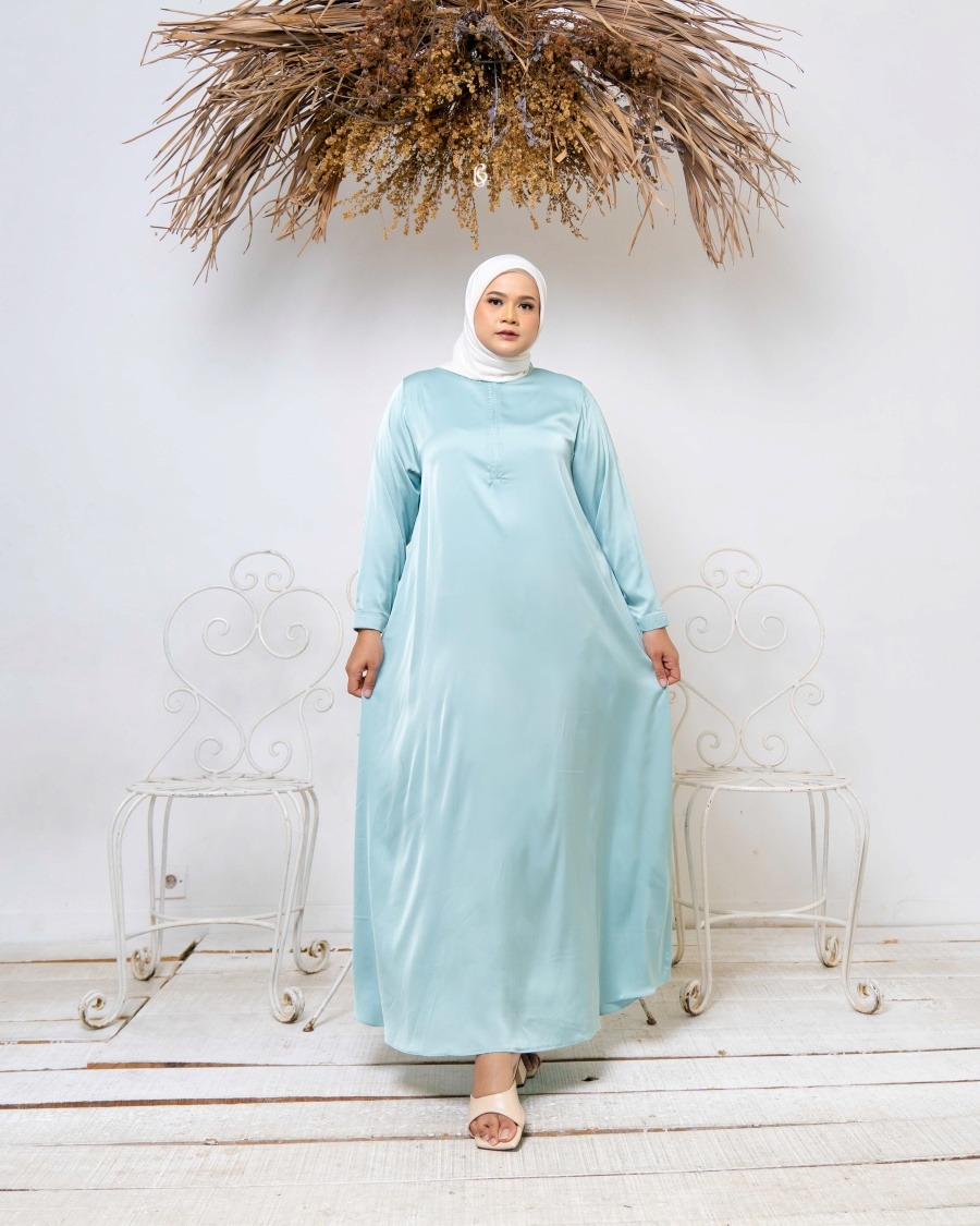 Kinanti Inner - Sky | Inner Dress Bigsize Jumbo