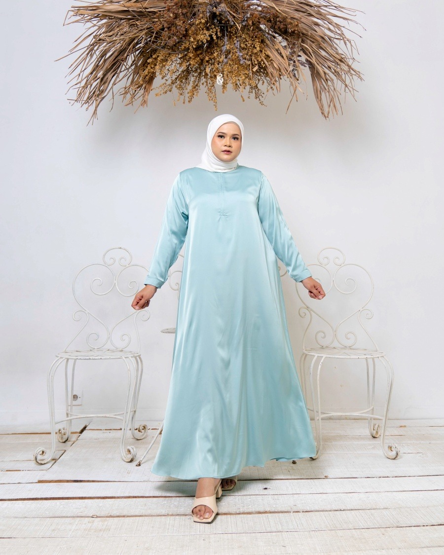 Kinanti Inner - Sky | Inner Dress Bigsize Jumbo