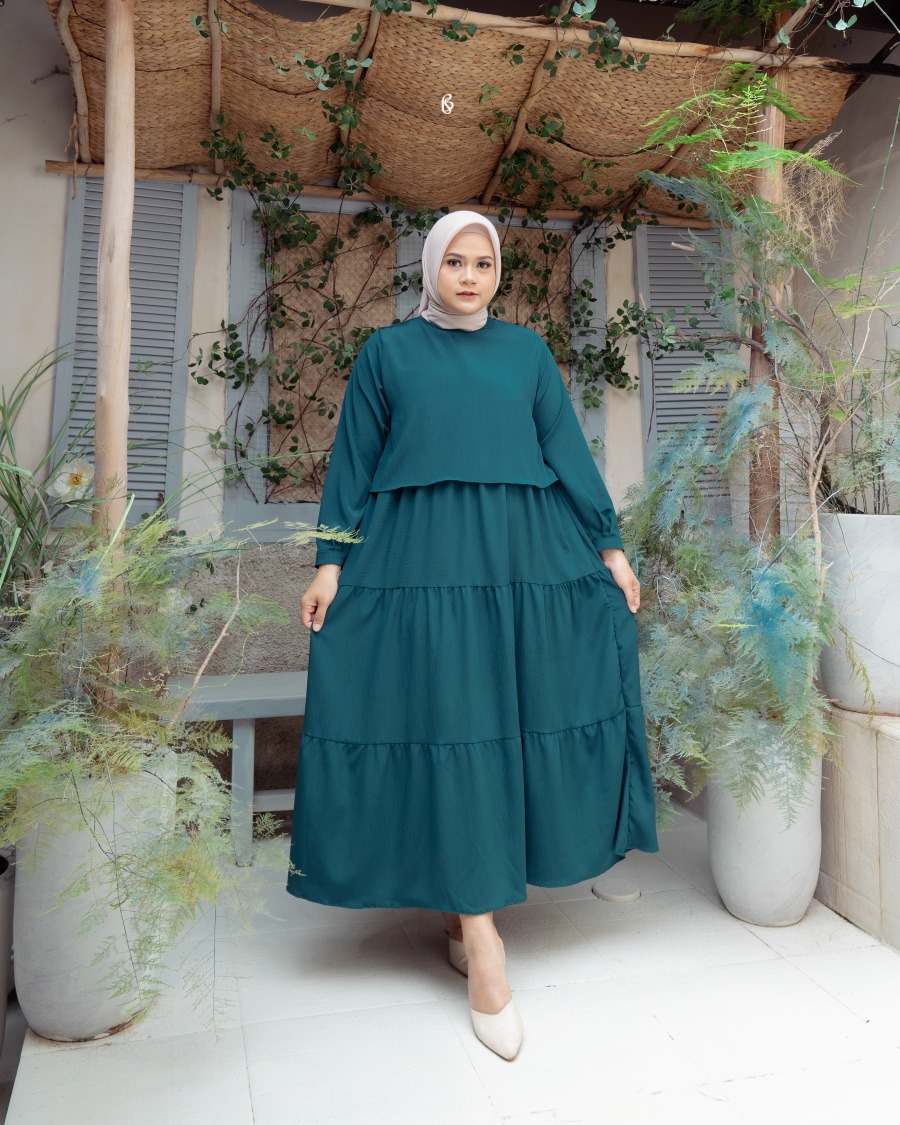 Marwa Dress - Emerald | Dress Jumbo Big Size