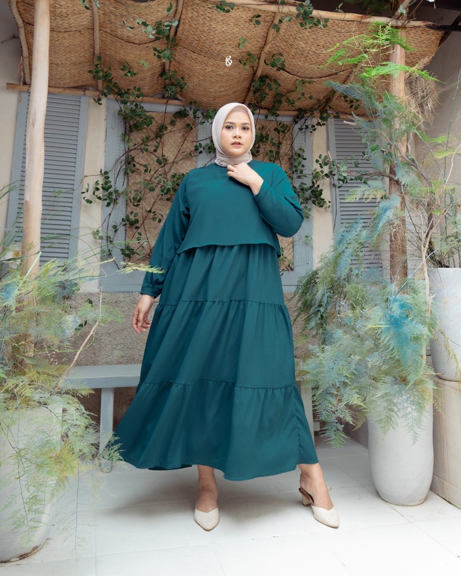 Marwa Dress - Emerald | Dress Jumbo Big Size