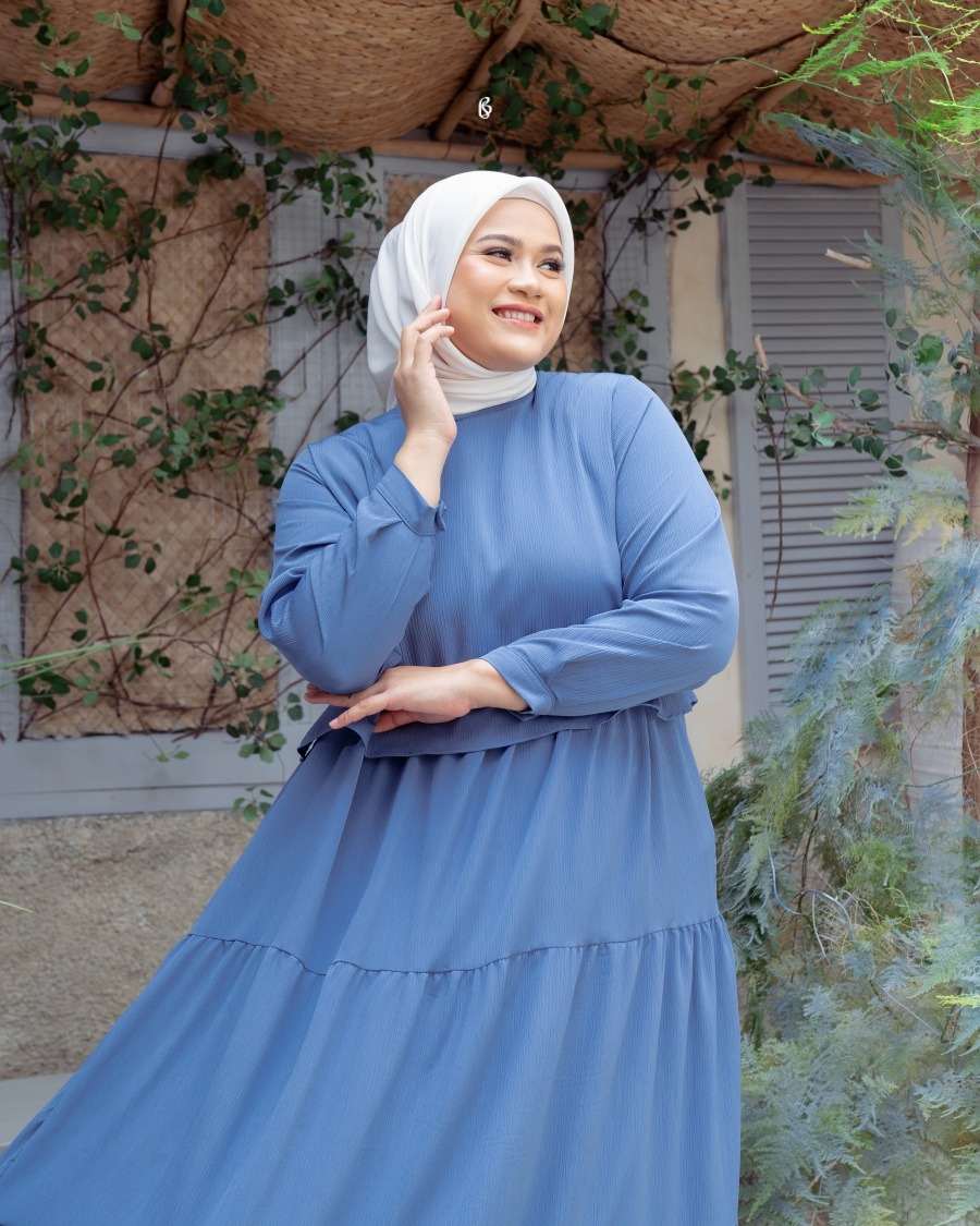 Marwa Dress - Denim | Dress Jumbo Big Size