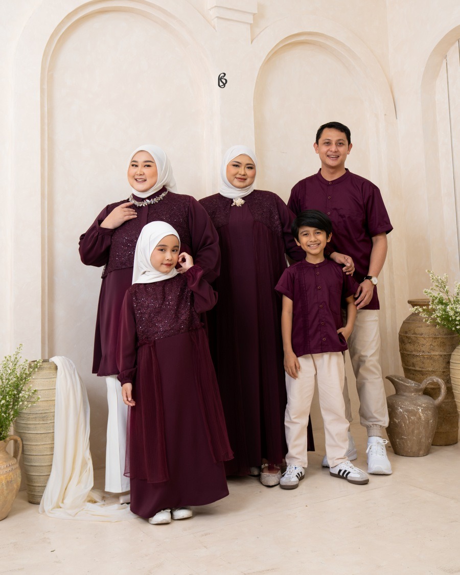 Raiya Series - Burgundy | Family Set