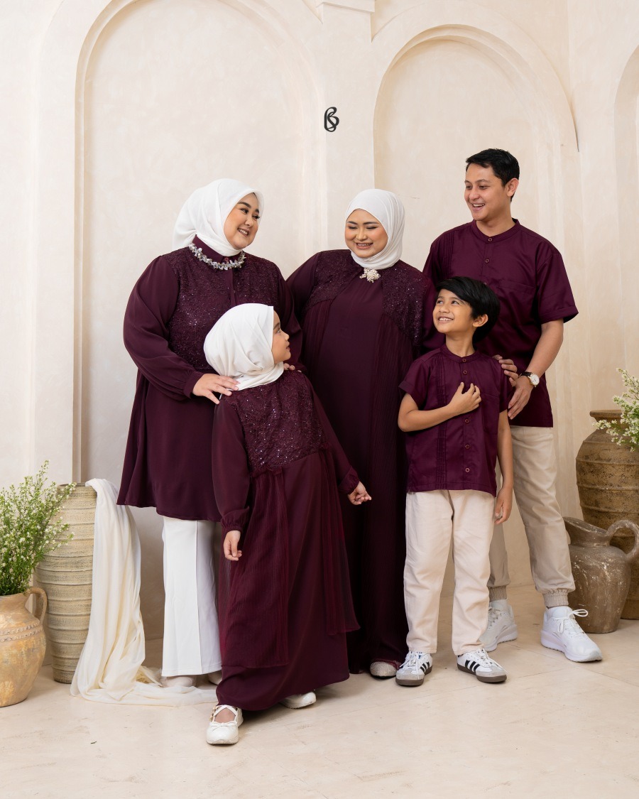 Raiya Series - Burgundy | Family Set