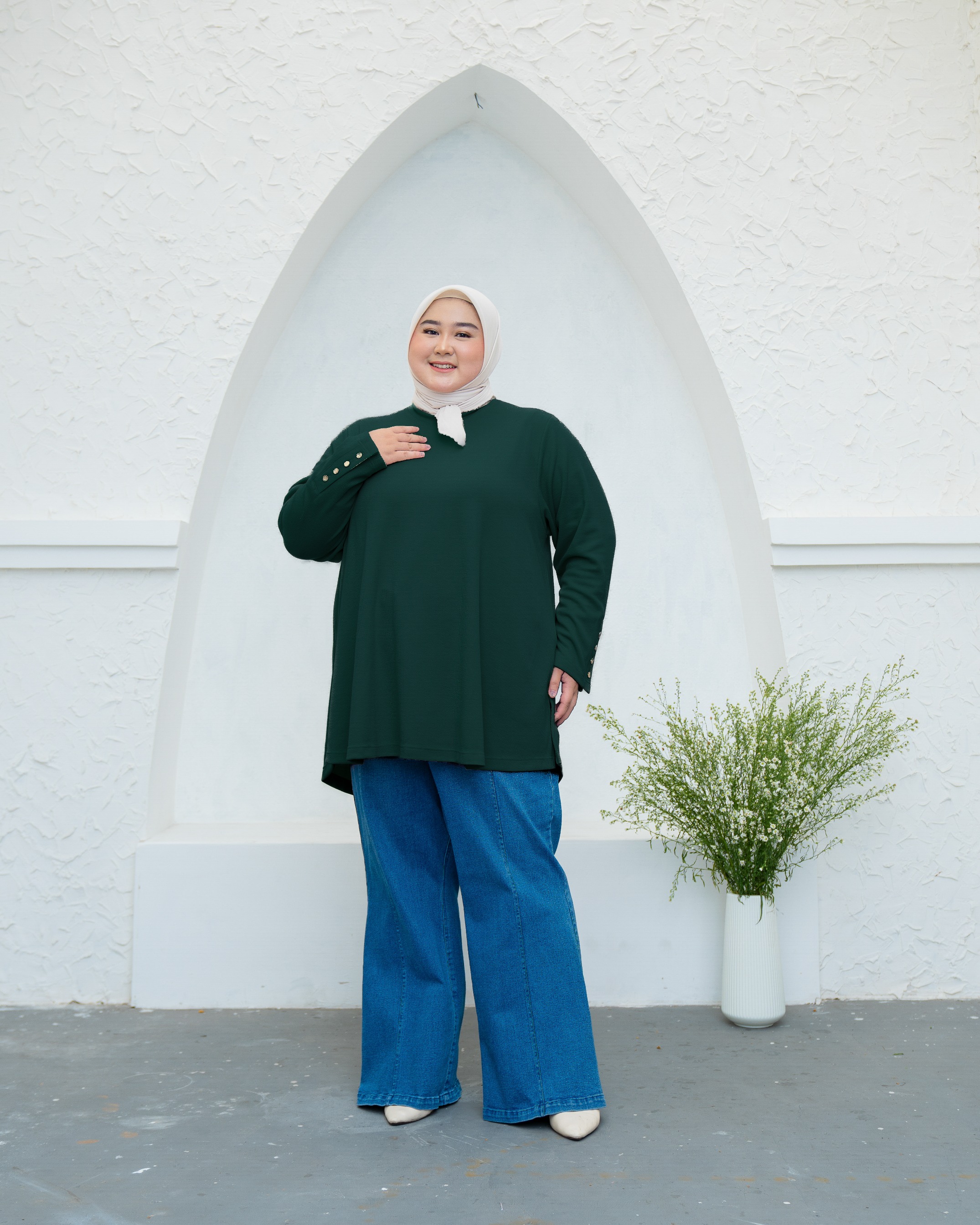 Bibigsize - Ella Blouse | Atasan Blouse Bigsize Jumbo